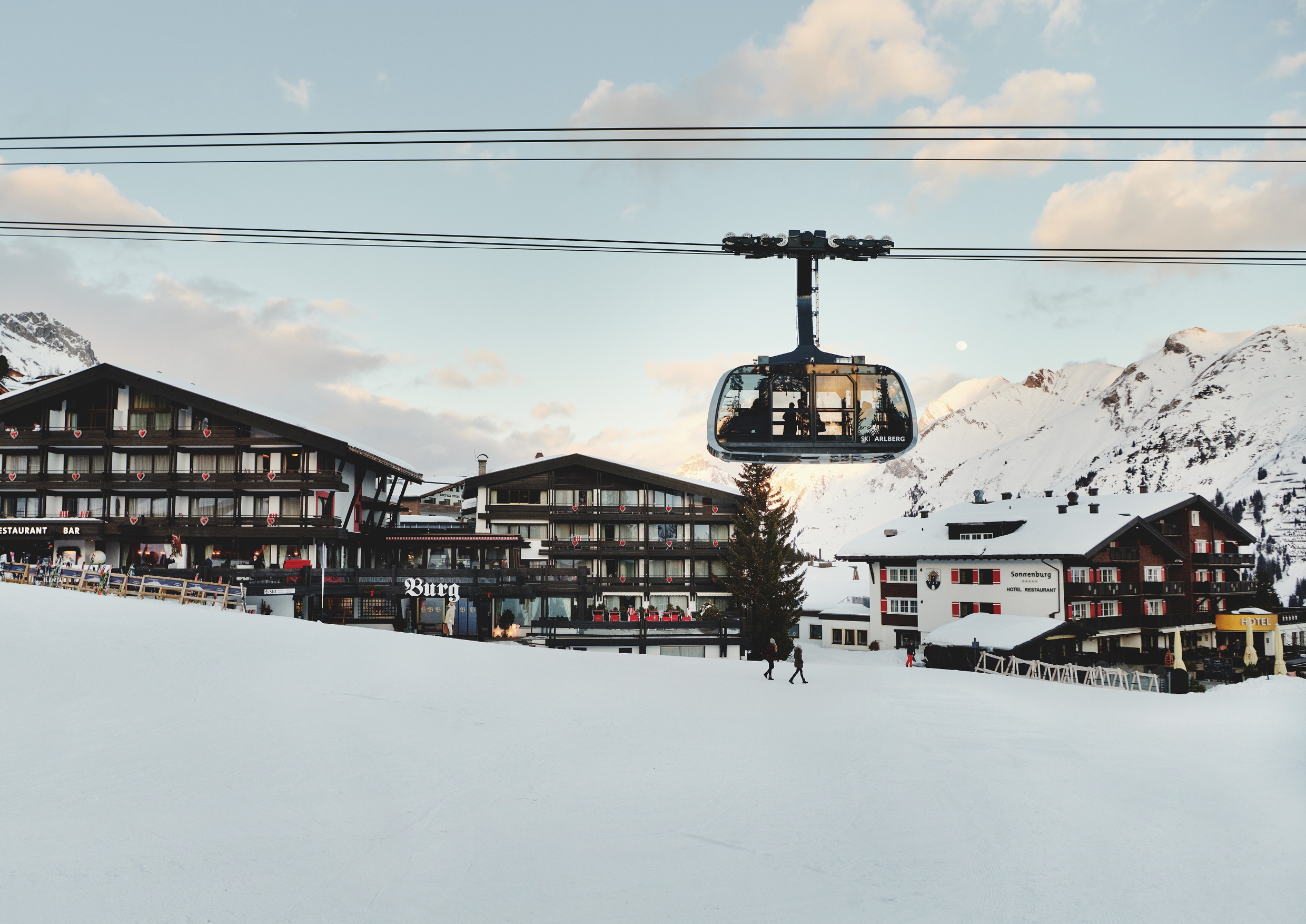 Burg Hotel winter view